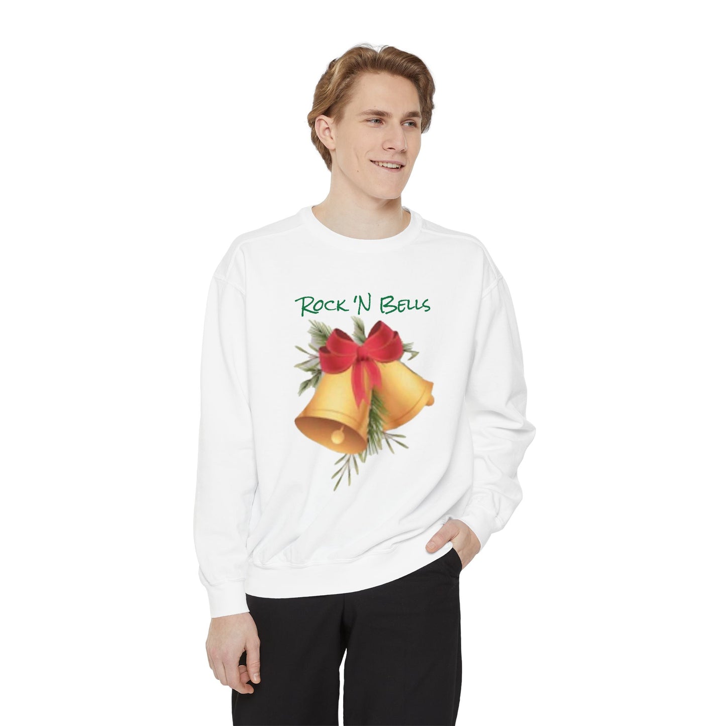 Rock 'N Bells Holiday Sweatshirt - Unisex Garment-Dyed Style