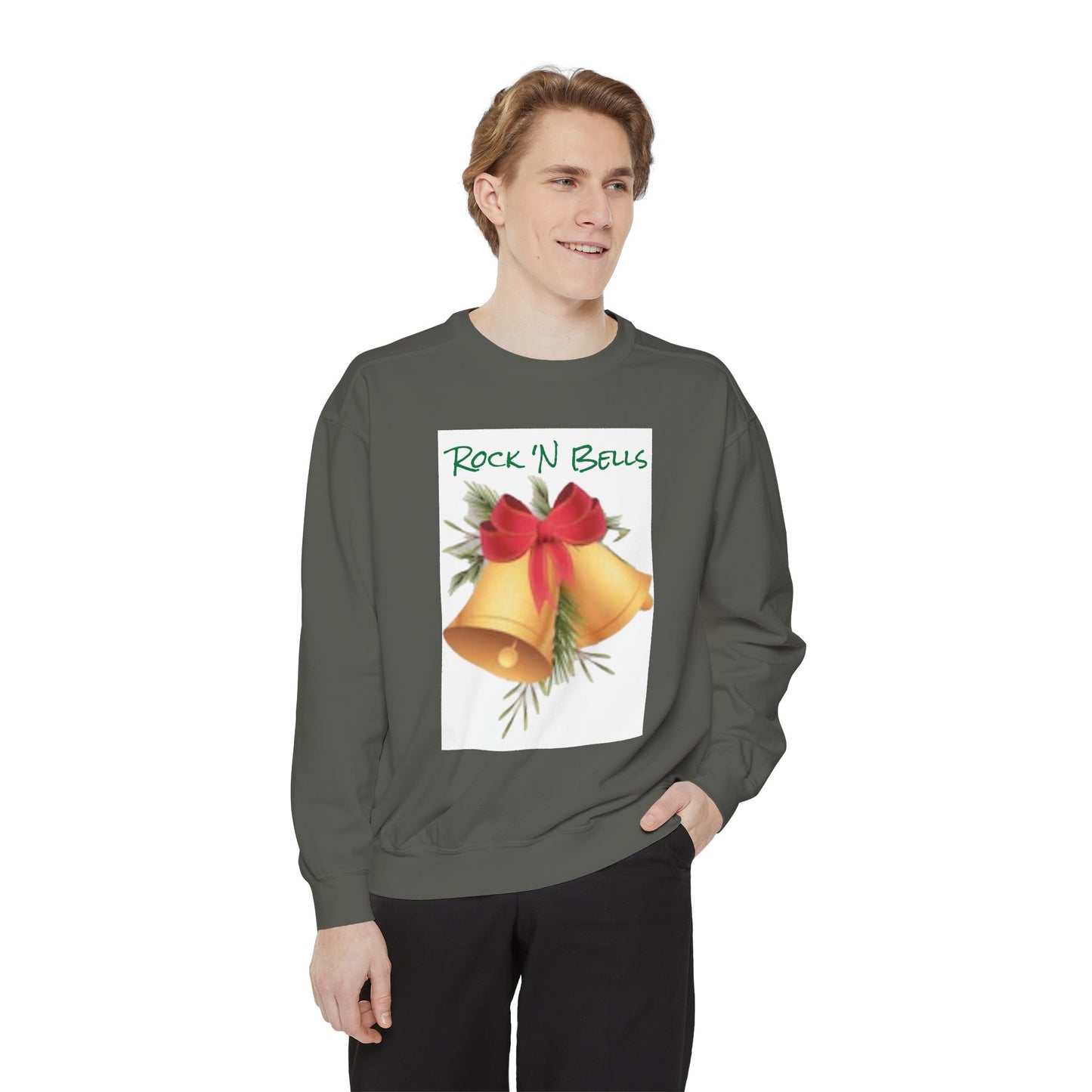 Rock 'N Bells Holiday Sweatshirt - Unisex Garment-Dyed Style