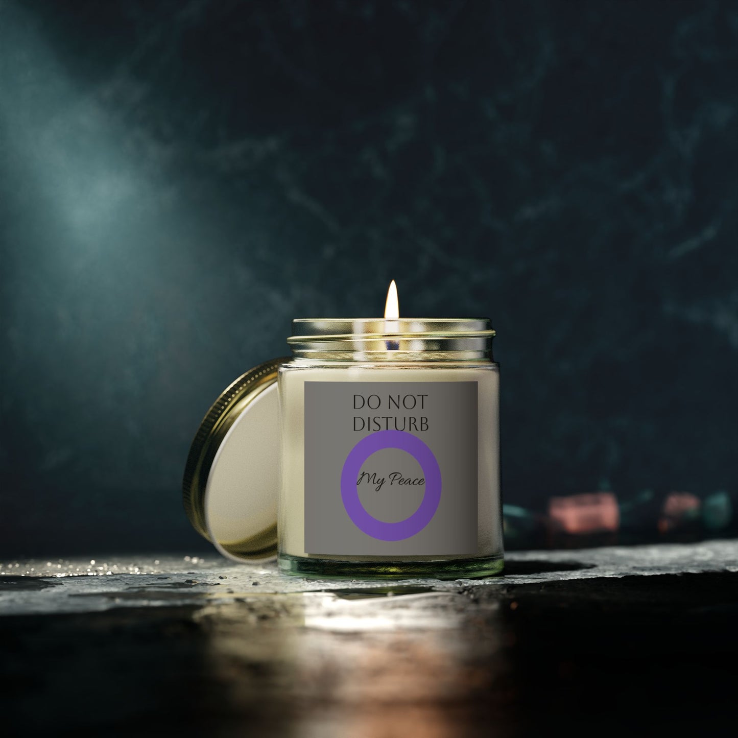 Candle, Coconut Apricot Wax, Do Not Disturb Relaxation Scented Candle